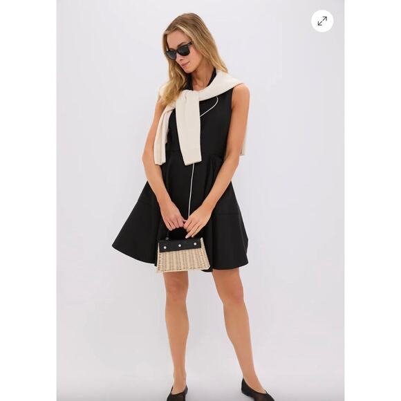 Tuckernuck  Black Linen Ruby Dress Sz S - Picture 2 of 7